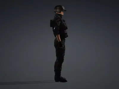 Game Ready Special Forces Character 3D model