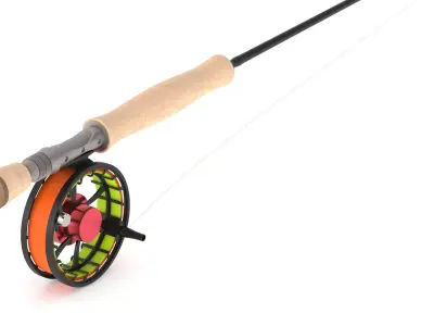 Fly Fishing Rod 3D model