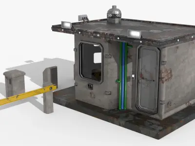 Guard booth 3D model
