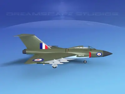 Gloster F-9 Javelin V05 3D model