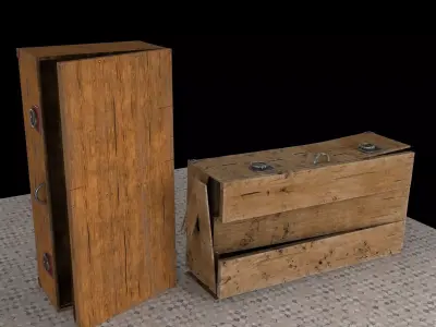 Wooden Case Free 3D model
