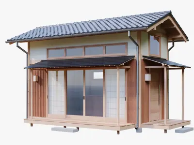 Japanese Style Small House 3D model