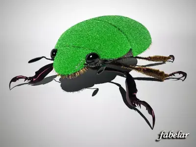 Scarab beetle 3D model