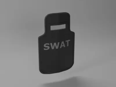 police shield 3D model