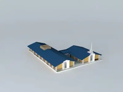 LDS. Bermejillo Meeting Center, Durango, Mexico. Free 3D model