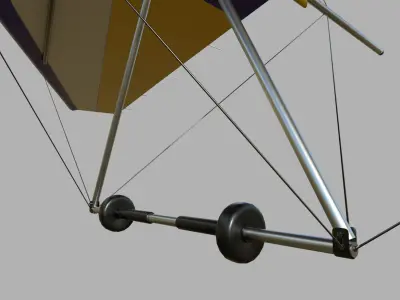 Hang Glider Low-poly 3D model Low-poly 3D model