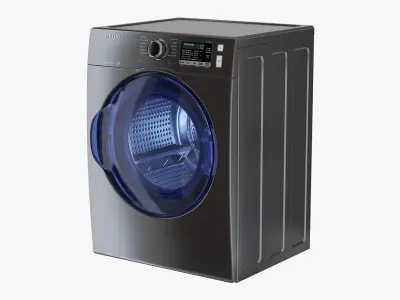 Samsung Inox Front Load Dryer 3D model
