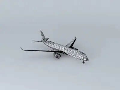 Qatar Airways Airbus A350 900 Free 3D model