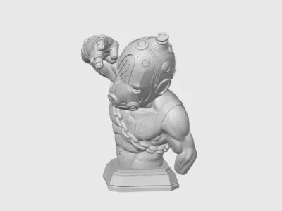 Borderlands 4 Psycho Bust 3D print model