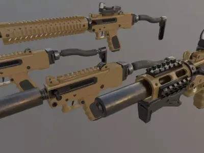 MPA930DMG 9mm Pistol Low-poly 3D model