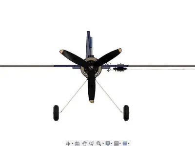 SS Control Line Aircraft Modified Bugatti 100p  3D model