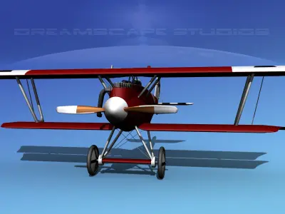 Pfalz DIII Fighter 3D model