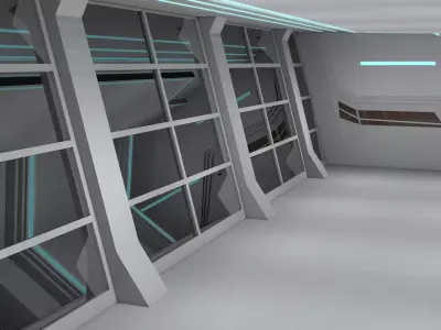 Sci Fi Interior 3D model 83