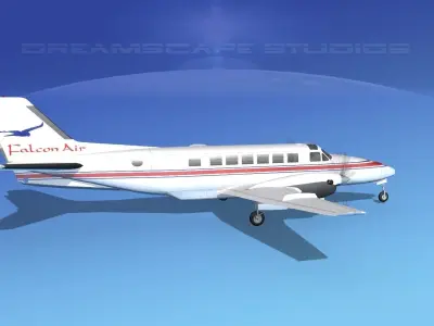 Beechcraft B99 Falcon Air 3D model