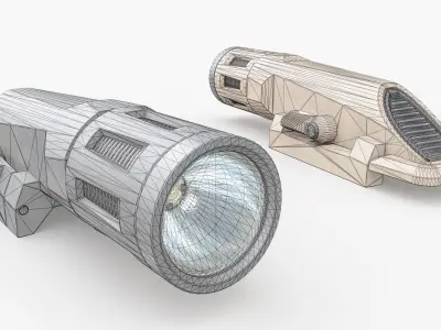 Inforce WMLx Rifle Weapon Mounted Light Low-poly 3D model