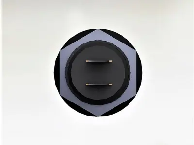 Button switch red 3D model