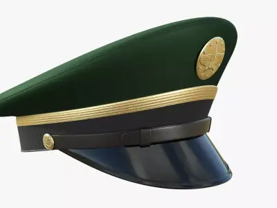 Army Service Cap PBR Low-poly 3D model