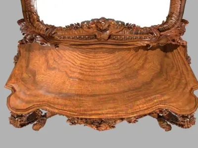 MIRROR ornate chair Free 3D model