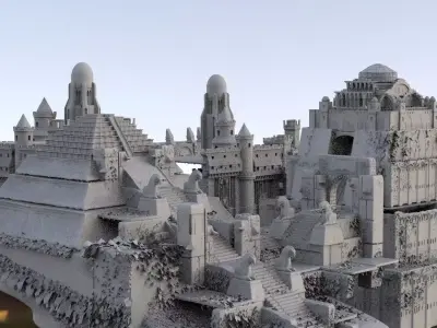 Temple Fantasy 3D model