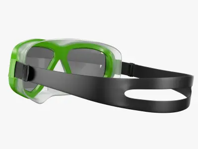 Scuba Mask PBR Low-poly 3D model