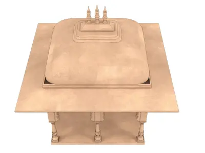 Indian Palace Domed canopie 3D model