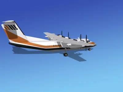 Dehavilland DHC-7 Air Wisconsin 3D model