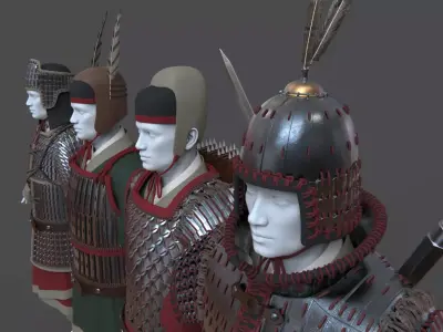 05-Ancient Chinese Armor-Han dynasty 3D model