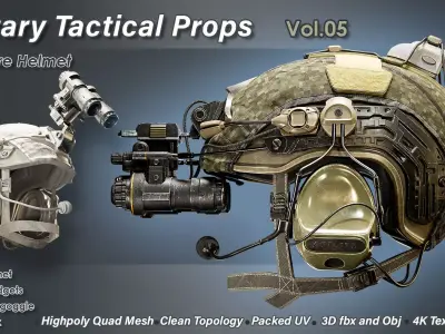 Military Ops-Core Helmet 3D model