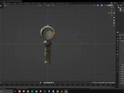 Sci-Fi Rocket Launcher 02 Low Poly Game Ready Asset Low-poly 3D model