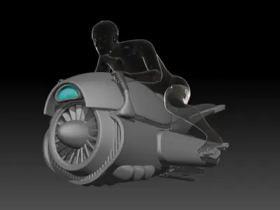 sh figuarts SCI-FI JET BIKE Model kit 3D print model
