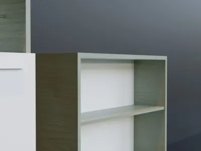 Bathroom furniture 01 Free low-poly 3D model