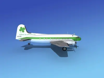 Boeing 307 Stratoliner Murphys Oil Expedition 3D model