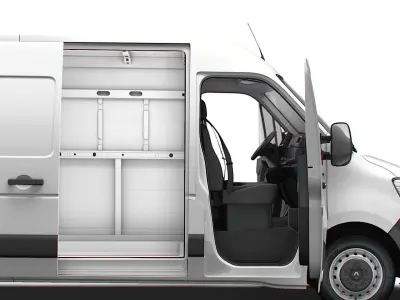 Renault Master Van L1H2 HQInterior 2023 3D model