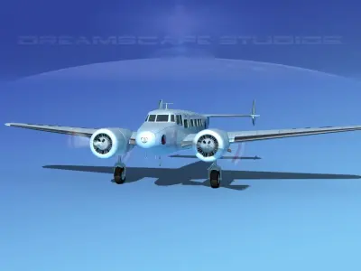 Lockheed L10 Electra Eastern 3D model