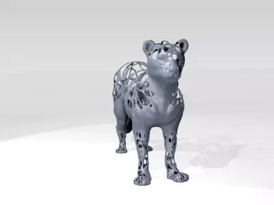 Leopard Dust Voronoi 3D model
