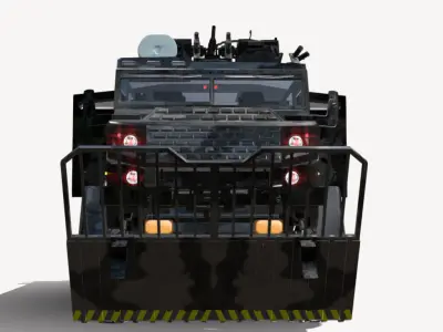 caveirao 6x6 bope br  Low-poly 3D model