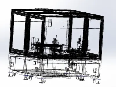 CCD detection assembly machine 3D model