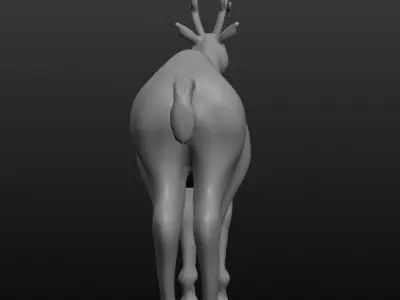 antler deer 3D model
