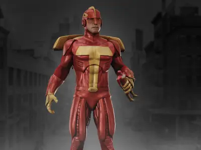 Turboman Low-poly 3D model