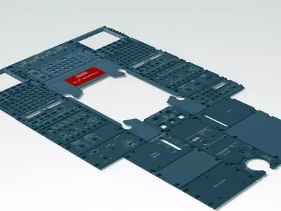 Pedestal Airbus A320 - Complete 3D print model