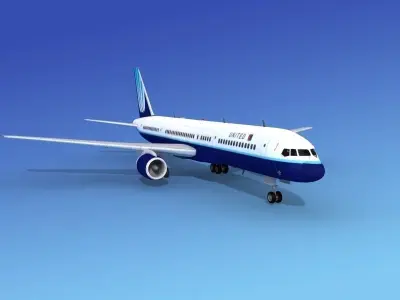Boeing 757-200 United 1 3D model
