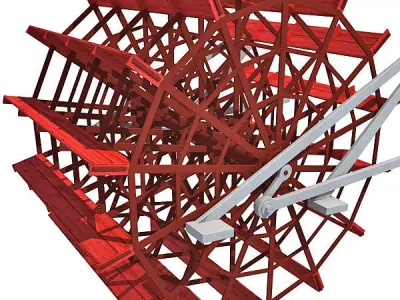 Paddle Wheel 3D model