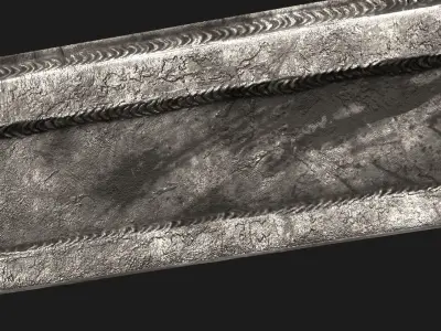 Apocalyptic Wrench Bowie Knife Free low-poly 3D model