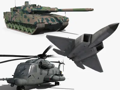 Nato War Beasts - 3d animated models 3D model