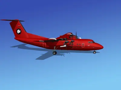 Dehavilland DHC-7 British Antarctic Team 3D model