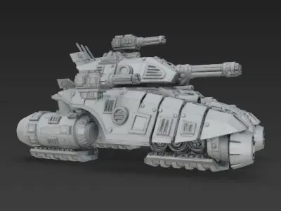 3D Printable Iron Oath Coral Air Support Tank 3D model