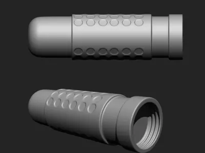 Gun Parts Suppressor IMM Brush Pack 15 in One Vol 3 3D model