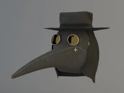 Plague Doctor Mask 3D model