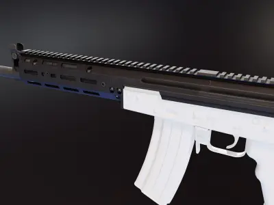 SAG AK MK3 Chassis Low-poly 3D model