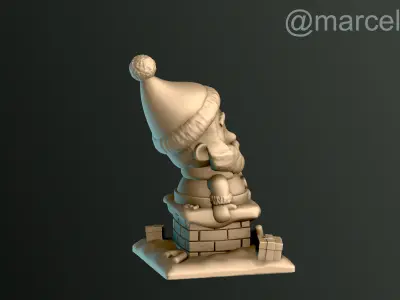 Santa Claus Trapped UP Free 3D print model